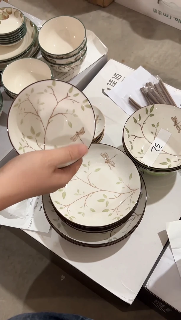 D佳佰32头套装餐具（樱草）