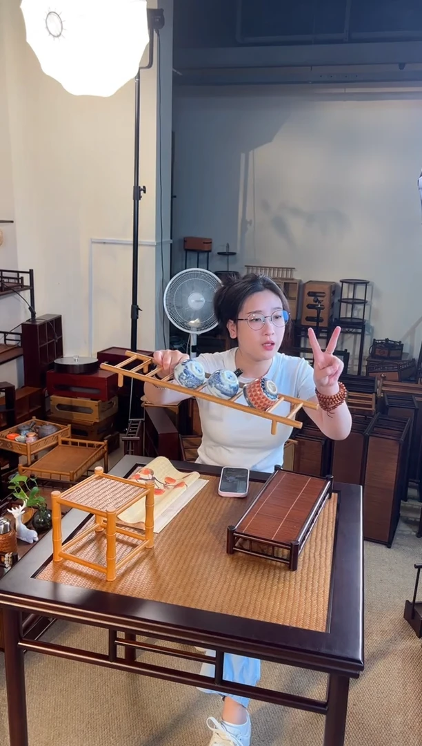 节节高云梯高山楠竹置物架收纳架