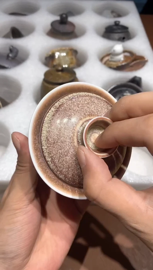 奢瓷/瑞寅柴烧茶器（盖碗）896