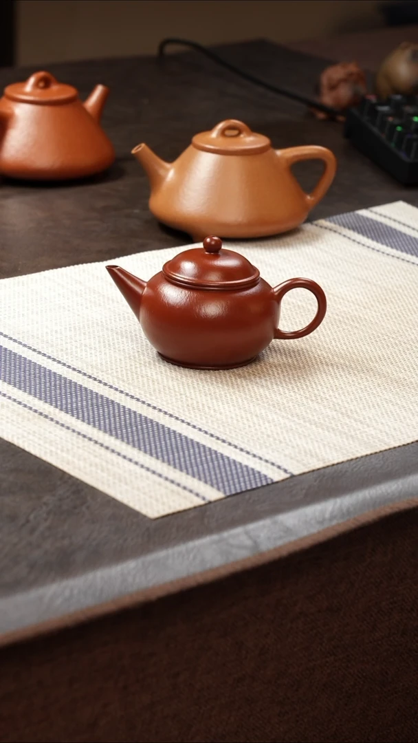 茶壶紫砂壶·23朱泥水平125cc