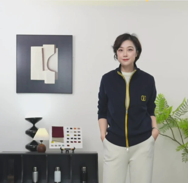 【U.M】温暖已至绵羊毛双拉链立领针织开衫