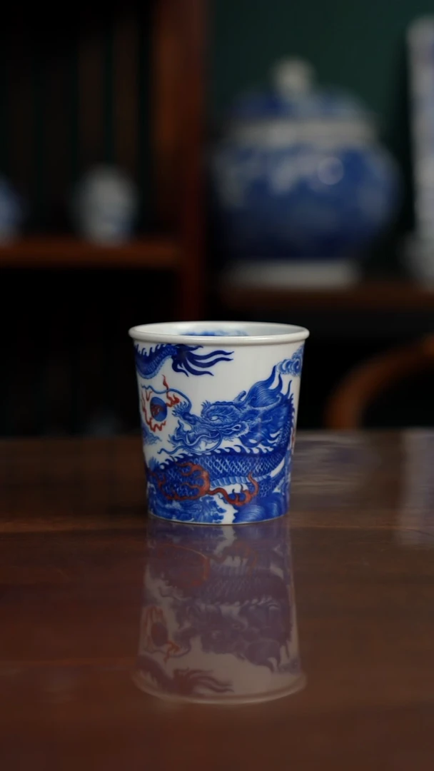 自成堂柴窑 龙可乐杯