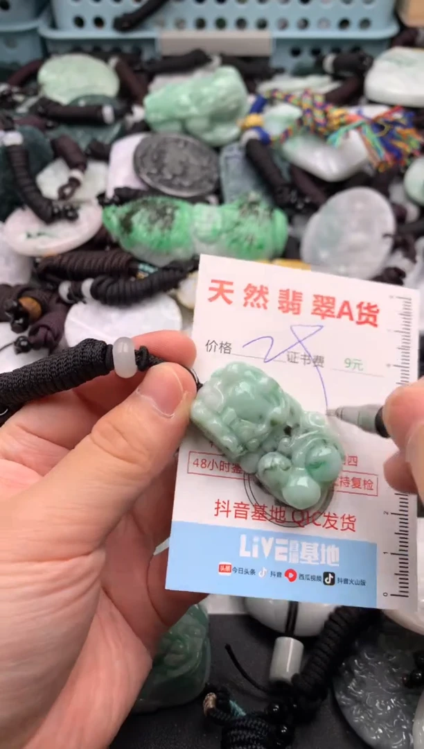 翡翠未镶嵌吊坠(不含链)1