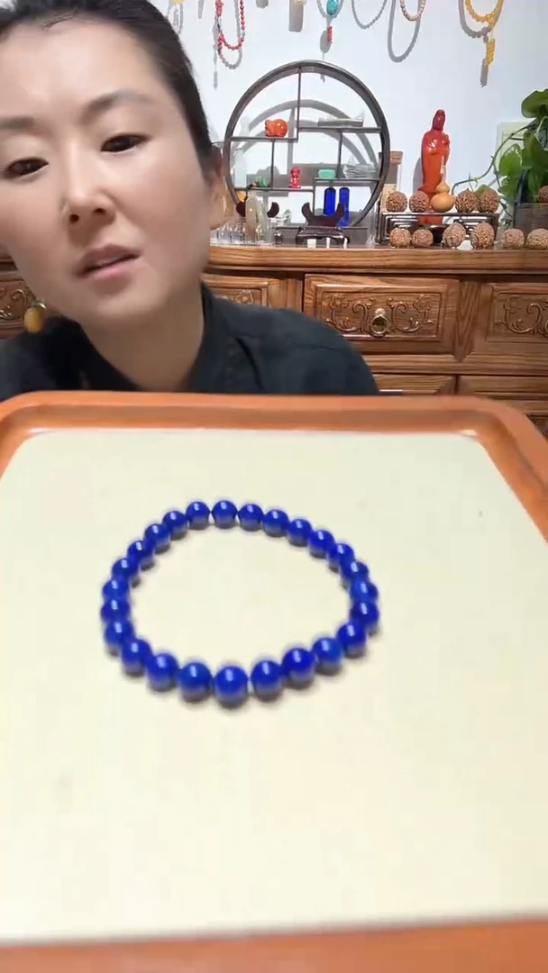 未镶嵌青金石手链精品老坑单圈