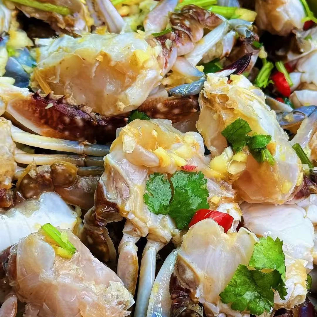 秘制生腌蟹块2桶共1300g蟹肉鲜嫩果冻质地顺丰冷链包邮到家海鲜