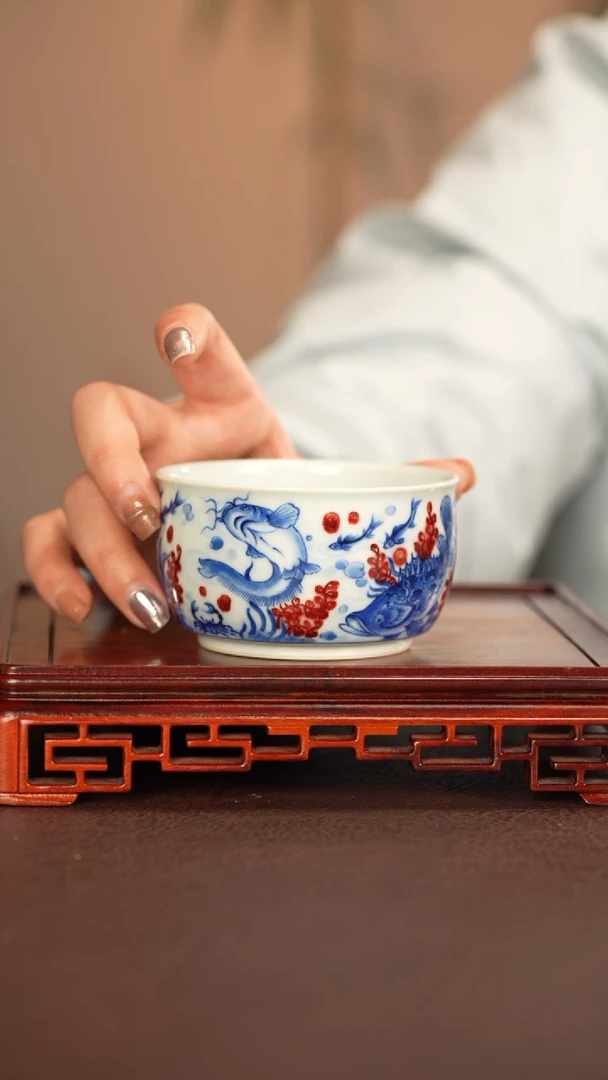 【闪购商品】杯子永明尚玩景德镇手工手绘陶瓷+-