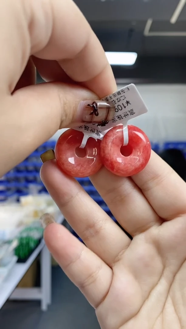 【闪购商品】菱锰矿（红纹石）吊坠未镶嵌多样性发其一颜色微差