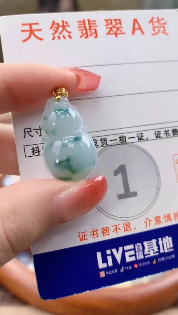 颈饰未镶嵌翡翠天然A货翡翠挂件