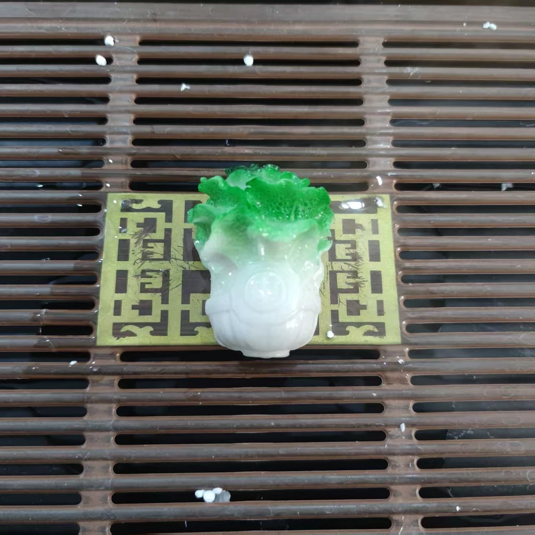 白菜茶宠物摆件冲水变色精品可养小摆件创意茶道茶具配件茶玩