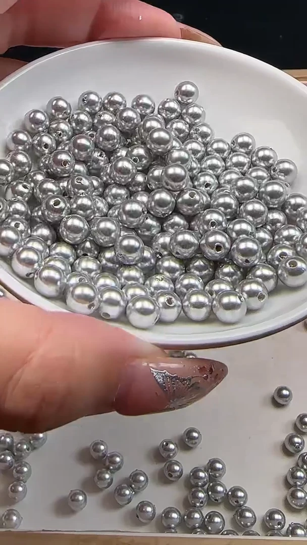 未镶嵌半成品拼合珍珠（马贝珠）贝珠N235卡6MM30颗