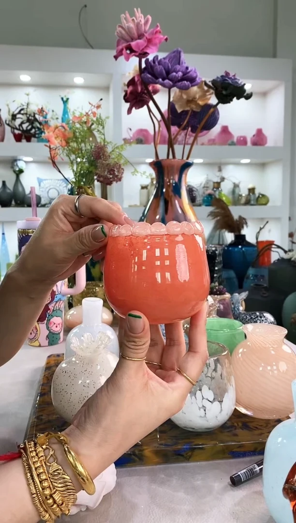 用**笑慕忆家手作琉璃花瓶