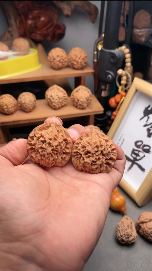 吊坠文玩核桃龙鳞纹野生44
