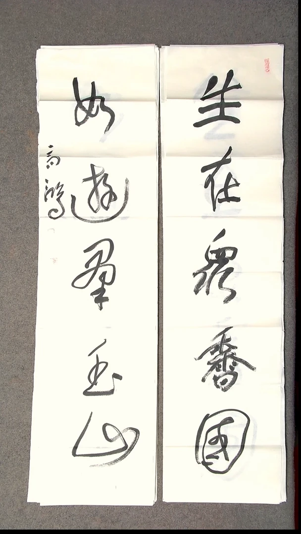 书法王高生 福建漳州 四尺对联