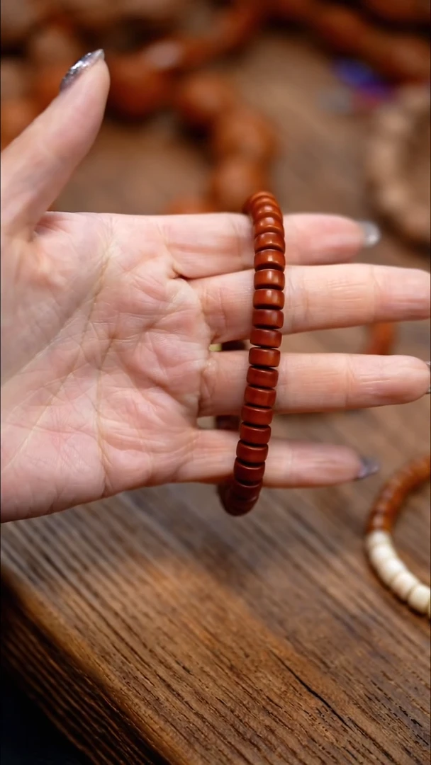 手串/手链橄榄核李*听核尖壁 8mm