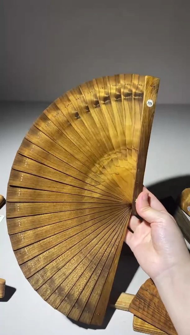 金丝楠20cm金丝楠木小叶桢楠扇775
