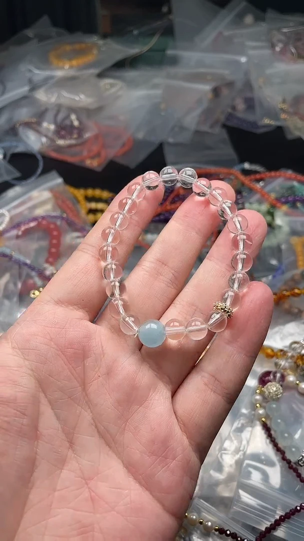 水晶手链未镶嵌多样性发货拍一发一