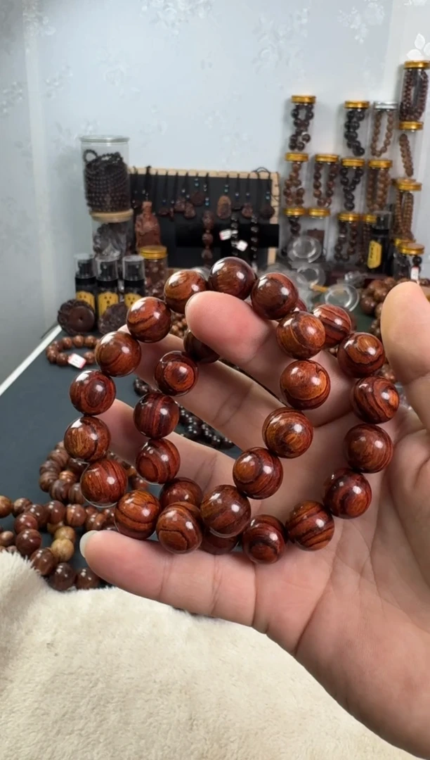 手串/手链黄花梨/降香黄檀49.9米1.5规格顺纹海黄手串