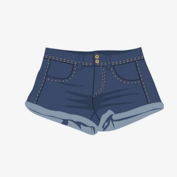 E/506605潮流舒适休闲百搭纯色短裤裤子牛仔（拍1发4）