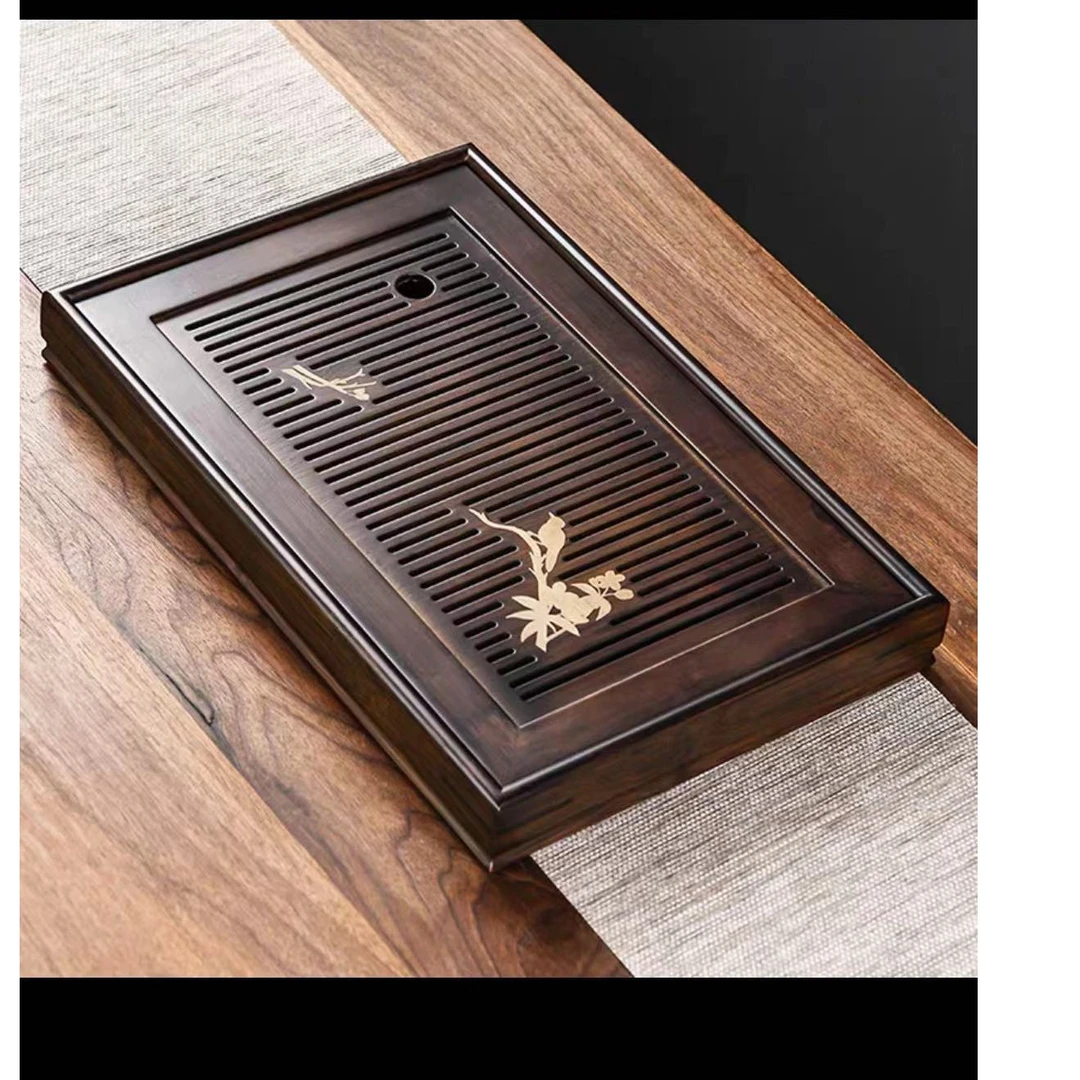家用茶盘 重竹储水型长方形茶台 创意休闲小茶盘