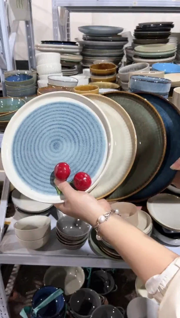 【闪购商品】瓷片外贸尾货瑕疵满20包邮X4 小盘组合