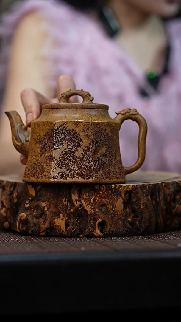 茶壶紫砂宜兴岁颐传砂原矿全手1