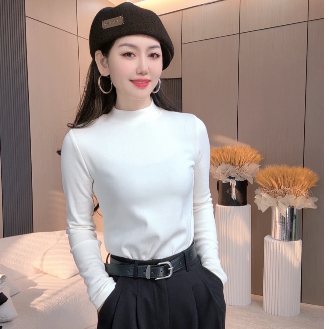 （1022）冬季新款上新加绒保暖减龄修身可爱洋气百搭时尚长袖女士