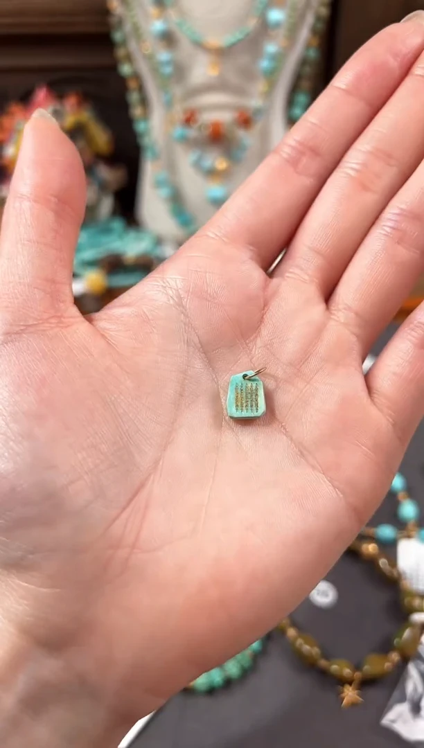 【闪购商品】绿松石提溜18K金镶嵌绿松石提溜