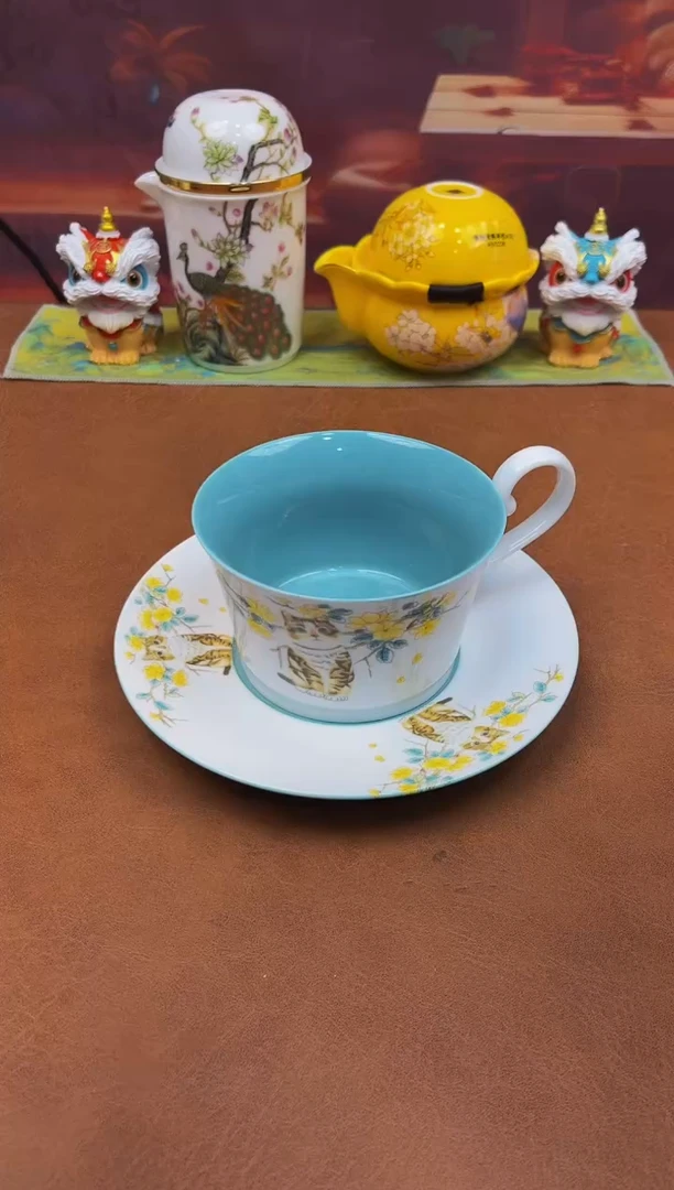 陶瓷茶具摆件旅行套组