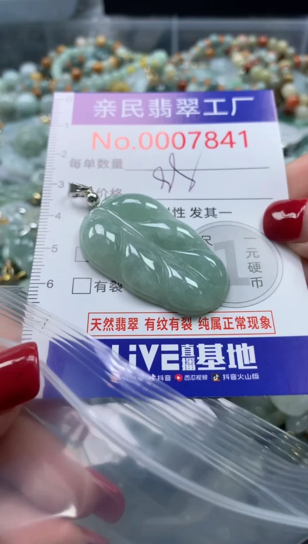 吊坠(不含链)未镶嵌翡翠7841