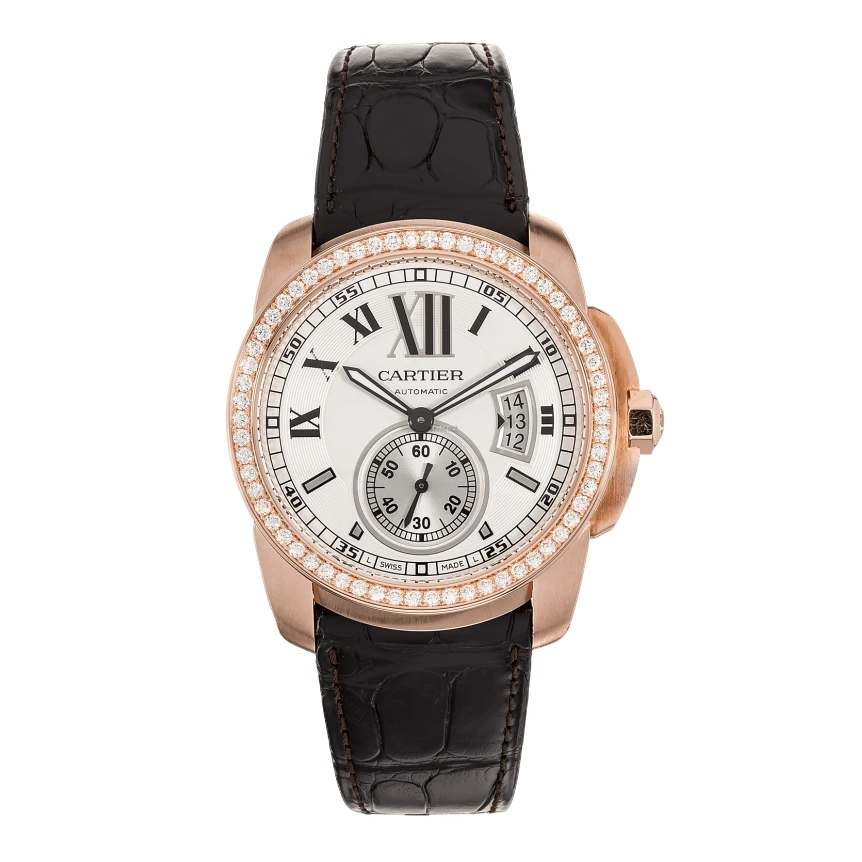 99新 Cartier/卡地亚 【金缘】卡列博/全套/42mm/原钻