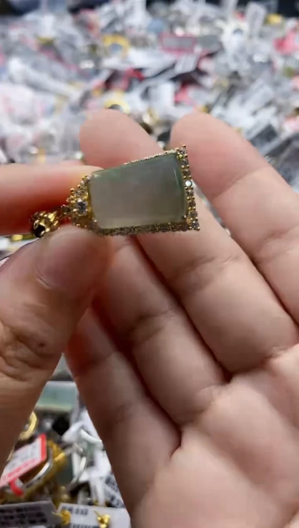 翡翠戒指银S925镶嵌1111    1