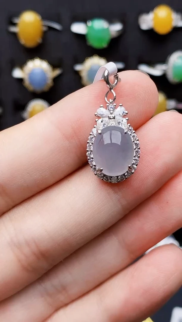 银S925镶嵌戒指翡翠0137