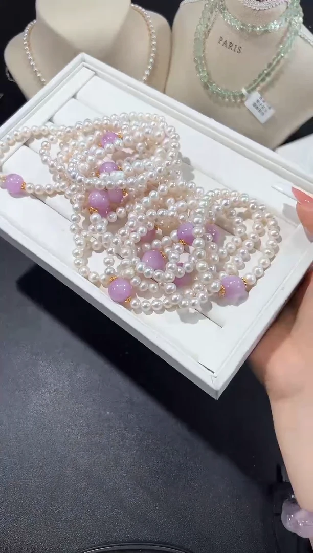 未镶嵌手串淡水珍珠15u多样性发其一【1条】默认微瑕