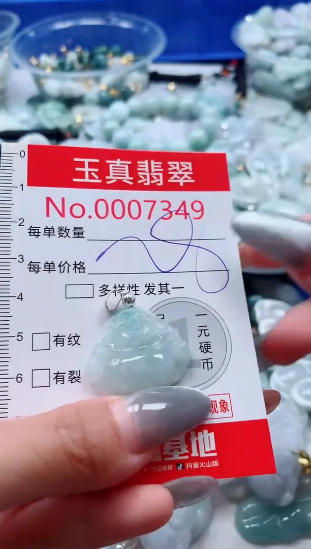 吊坠(不含链)未镶嵌翡翠7349