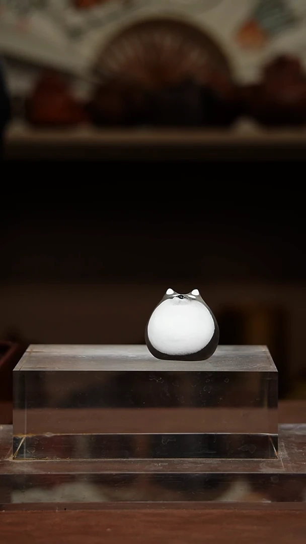 茶壶紫砂黑色柴犬茶宠福利