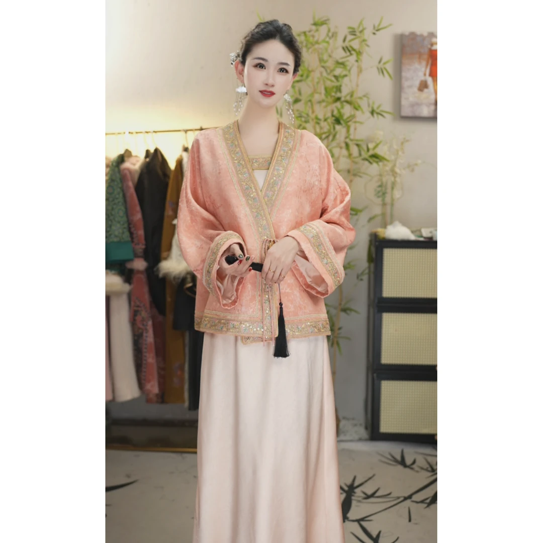 代佳莉2025春季新款日常中国风复古上衣和吊带裙（2506+2507）