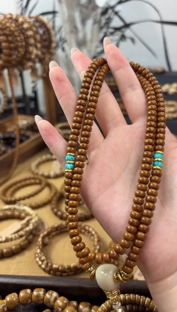 紫金鼠手串?****?6*4纯肉算盘脖挂