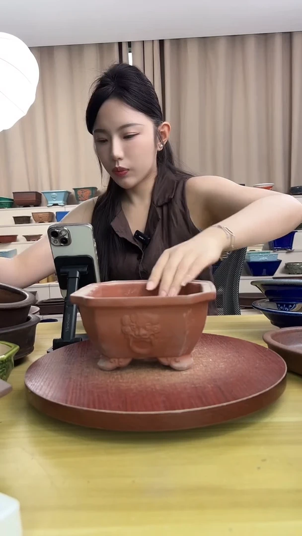 紫砂花盆紫砂花盆微瑕