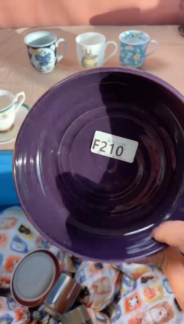 瓷片紫*木瓷器瓷器F210