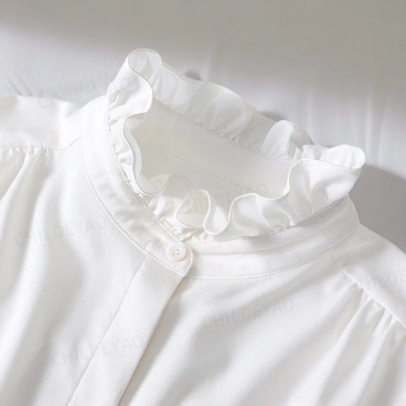 Childe Yao【伊丽莎白】+花苞领百搭打底衬衫女无袖内搭背心Z3250