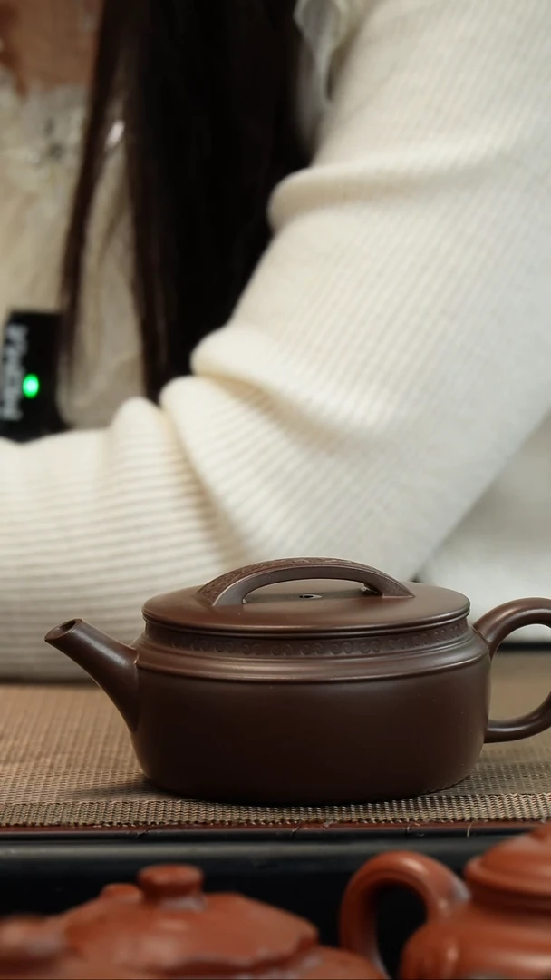 【闪购商品】紫砂茶壶老紫泥汉瓦