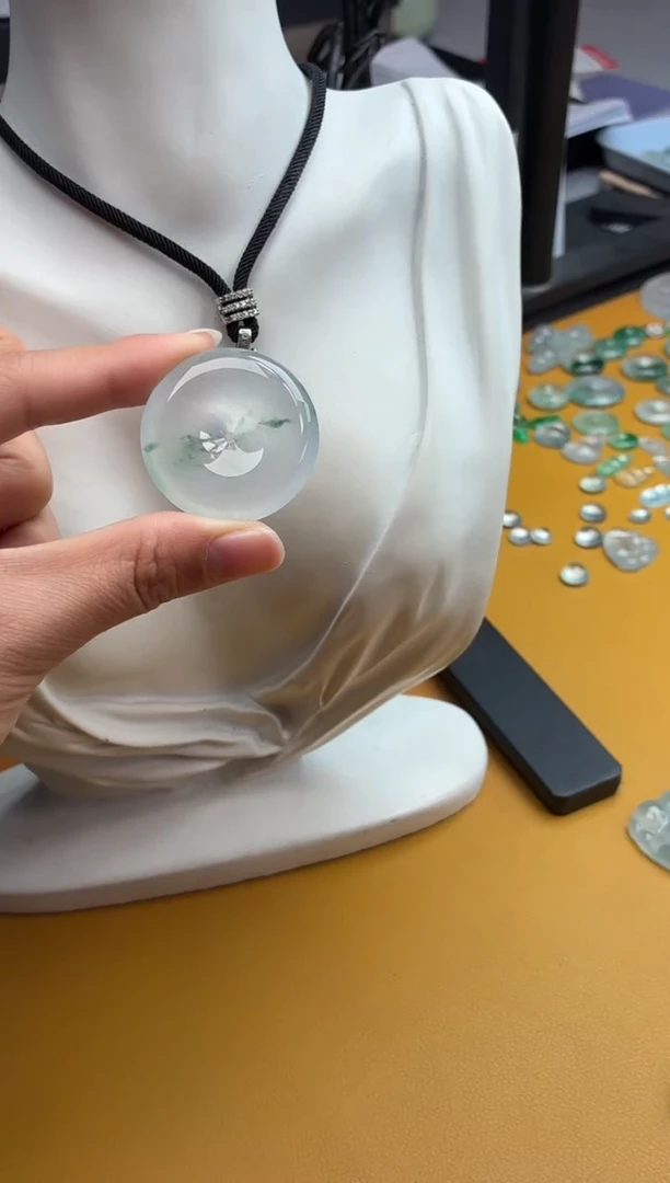 吊坠(不含链)未镶嵌翡翠12 平安扣 34.5 7.4