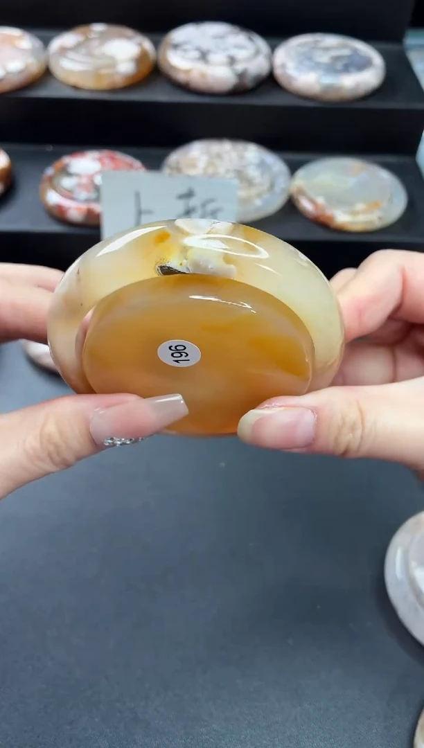 手镯玛瑙/玉髓未镶嵌石英质玉58圈(赠送镯心)圈口建议拍大