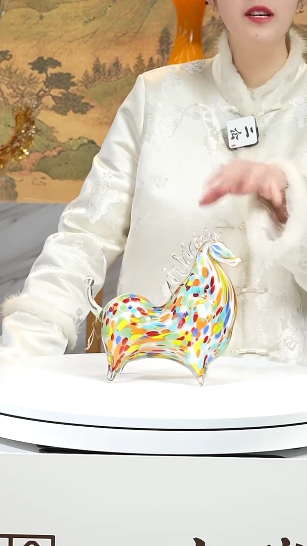 手工艺品琉璃唐马