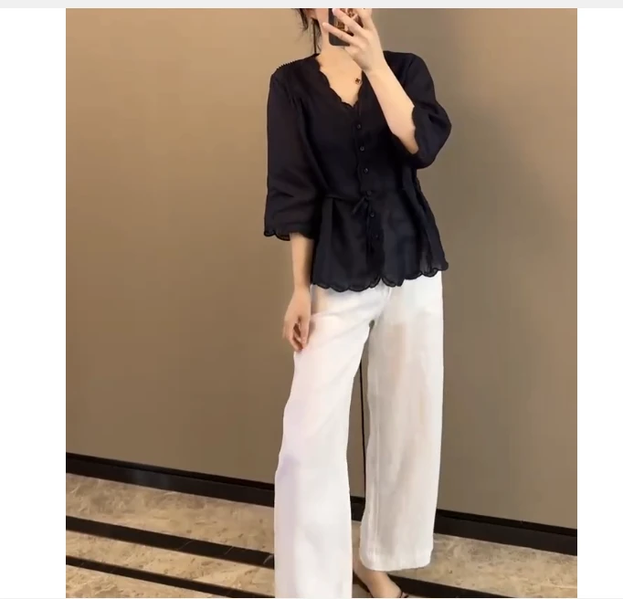 2025夏季时尚潮流百搭精品女装青青5963