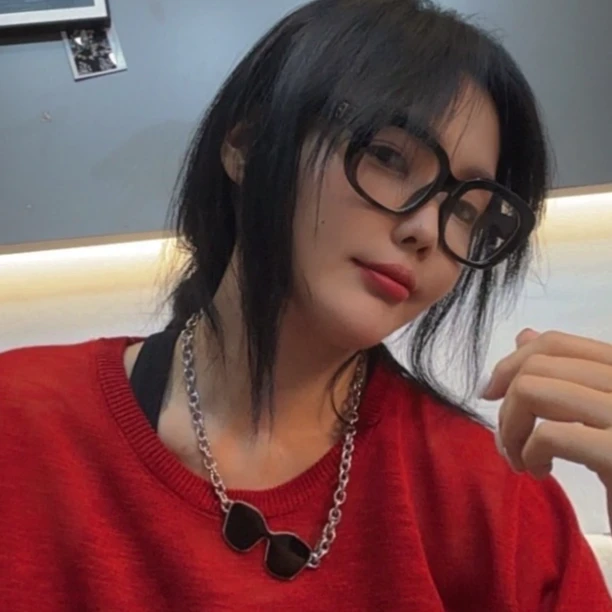 钛钢项链 Laurine原创眼睛项链