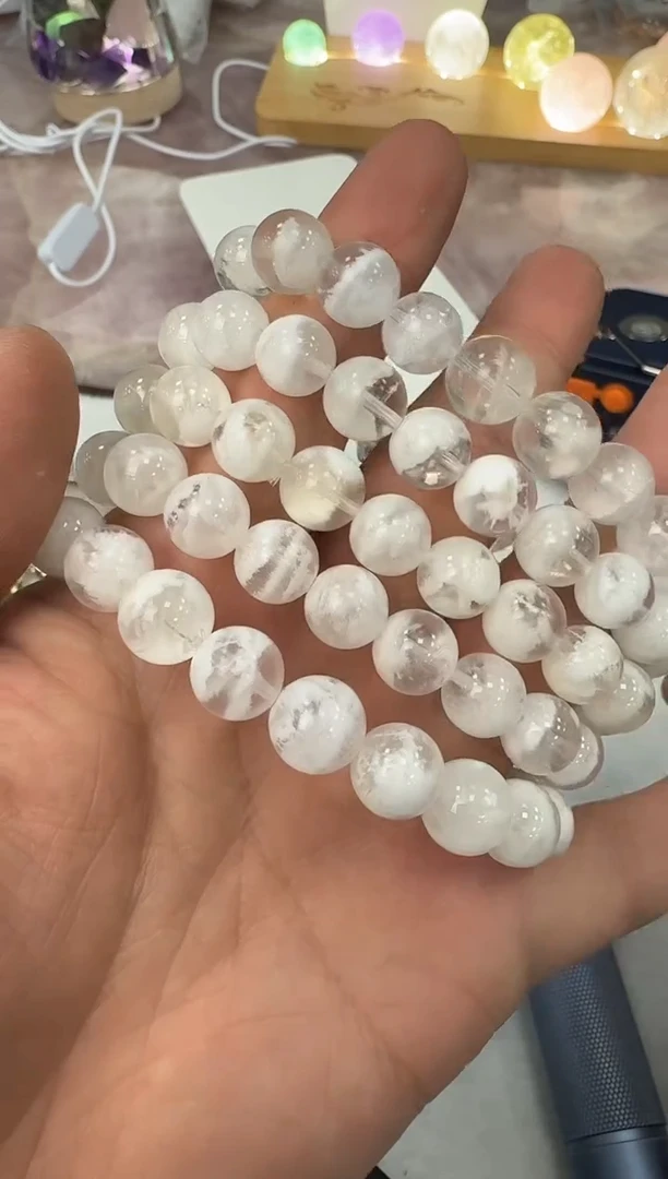 【闪购商品】水晶手链未镶嵌XL4521 约10mm多样性发一件