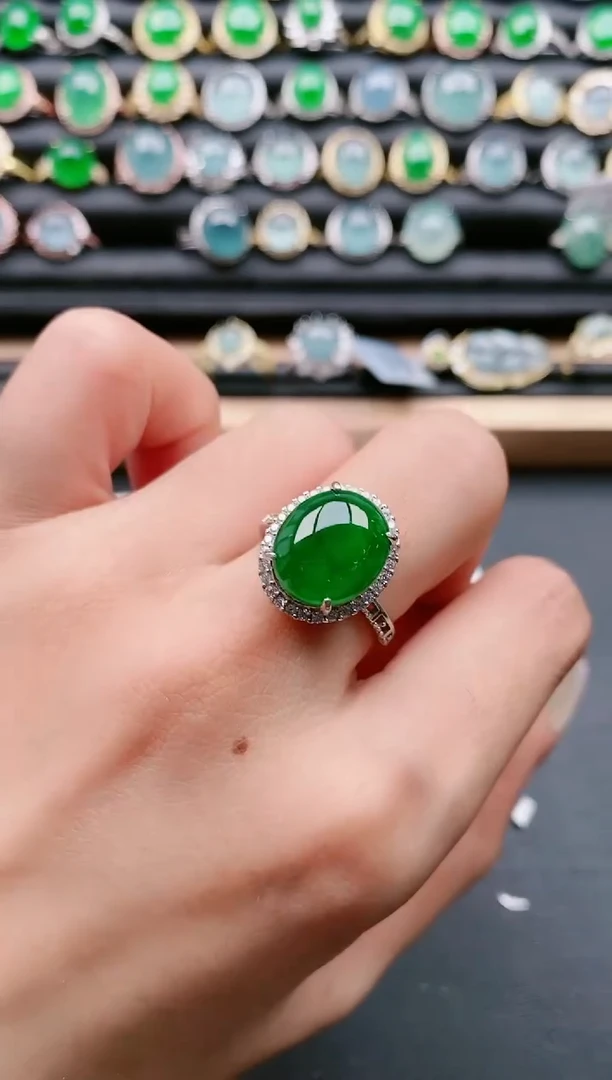 【闪购商品】翡翠戒指银S925镶嵌11111111111