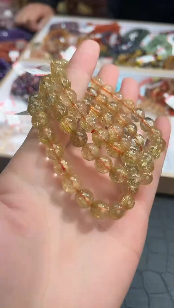 【闪购商品】水晶手链未镶嵌88多样性发其一钛晶8+