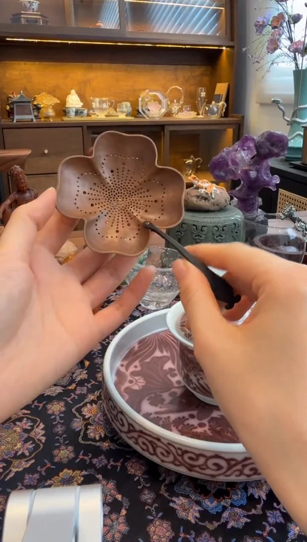 四叶草 茶漏春喜铜